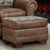 Deer Teal Lodge Ottoman