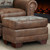 Deer Teal Lodge Ottoman