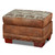 Deer Teal Lodge Ottoman