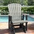 Kingston Adirondack Glider - Gray & Black