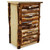 Elk Antler 5 Drawer Log Chest