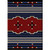 Big Chief Blue Rug - 3 x 4