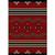 Big Chief Red Rug - 8 x 11