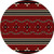 Big Chief Red Rug - 8 Foot Round