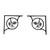 Pinecone Shelf Brackets Pair