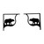 Bear Shelf Brackets Pair