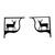 Deer Shelf Brackets Pair