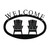 Adirondack Chairs Welcome Sign