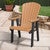 Beckett Fan Back Chair - Mocha & Black