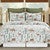 Wood Cabin Deer Quilt Bed Set - Full/Queen