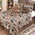 Woodland Collage Quilt Bed Set - Queen