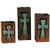 Rustic Metal Cross Candle Holders (Set of 3)