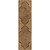 Tooled Leather Scroll & Weave Rug - 2 x 8