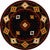 Diamond Creek Black & Tan Rug - 8 Ft. Round