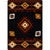 Diamond Creek Black & Tan Rug - 3 x 4