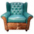 Turquoise Mountain Oversized Wingback Chair