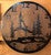 Pine Mountain Etched Wood Clock
