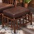 Yellowstone Gallatin Valley Leather Ottoman