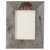 Aged Barnwood & Rust Bear 4 x 6 Frame