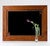Skier Knotty Pine & Rust Mat Mirror