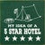 5-Star Tent Wood Sign