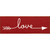 Red Love Arrow Wood Sign