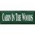 Green Woodland Cabin Sign