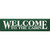 Green Cabin Welcome Wood Sign
