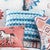 Tribal Diamonds Striped Pillow