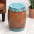 Sierra Copper & Turquoise Barrel Stool