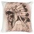 Native Chief Burlap Accent Pillow