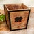 Black Bear Wood Waste Basket