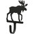 Wrought Metal Moose Wall Hook
