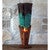 Triangle Glass Table Lamp - Turquoise