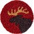 Moose on Red Hooked Wool Coasters - Set of 4 - OUT OF STOCK UNTIL 07/03/2025