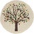 Autumn Tree Hooked Wool Chair Pad