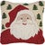 Santa & Trees Hooked Wool Pillow - OUT OF STOCK UNTIL 08/05/2025