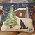 Christmas Tree & Dog Hooked Wool Pillow - OUT OF STOCK UNTIL 07/03/2025