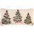 Christmas Tree Trio Hooked Wool Pillow