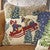 Dogsledding Hooked Wool Pillow