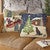 Dogsledding Hooked Wool Pillow