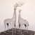 Abstract Metal Deer Statues - Set of 2