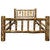 Cascade Bed with Laser Engraved Bear Design - Twin