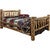 Cascade Bed with Laser Engraved Bear Design - Twin