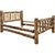 Cascade Bed with Laser Engraved Bear Design - Twin
