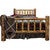 Cascade Bed with Laser Engraved Bear Design - Twin