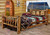 Cascade Bed with Laser Engraved Elk Design - Queen