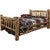 Cascade Bed with Laser Engraved Bear Design - Cal. King