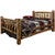 Cascade Bed with Laser Engraved Bronc Design - Full