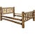 Cascade Bed with Laser Engraved Bronc Design - King